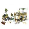 SEMBO 11676 non  XÂY DỰNG CĂN CỨ PHÒNG THỦ NGĂN CHẶN TIỀN ĐỒN bộ đồ chơi xếp lắp ráp ghép mô hình Black Gold Cuộc Chiến Vàng Đen 232 khối