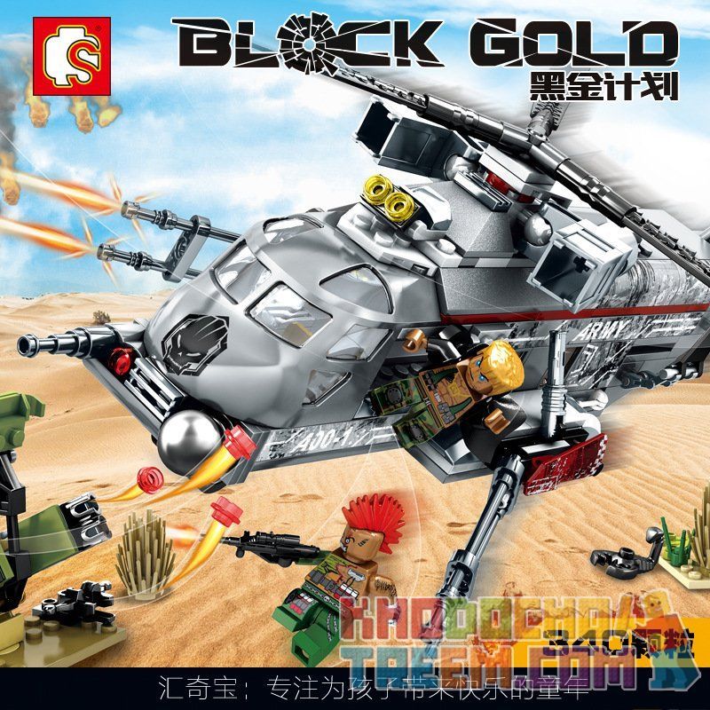 SEMBO 11688 non  NGĂN CHẶN MÁY BAY TRỰC THĂNG QUÂN ĐỘI bộ đồ chơi xếp lắp ráp ghép mô hình Black Gold Cuộc Chiến Vàng Đen 340 khối SEMBO 11688 non  NGĂN CHẶN MÁY BAY TRỰC THĂNG QUÂN ĐỘI bộ đồ chơi xếp lắp ráp ghép mô hình Black Gold Cuộc Chiến Vàng Đen 340 khối