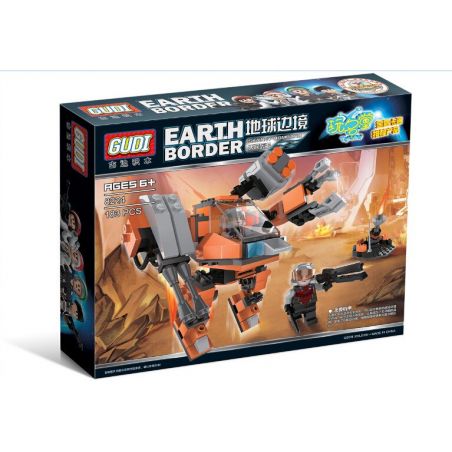 GUDI 8224 non  CẦN DỊCH bộ đồ chơi xếp lắp ráp ghép mô hình Earth Border Biến Giới Trái Đất 183 khối