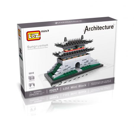 LOZ 1009 Xếp hình kiểu Nanoblock ARCHITECTURE Sungnyemun Gate Cổng Sungnyemun 325 khối