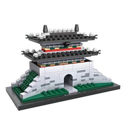 LOZ 1009 Xếp hình kiểu Nanoblock ARCHITECTURE Sungnyemun Gate Cổng Sungnyemun 325 khối