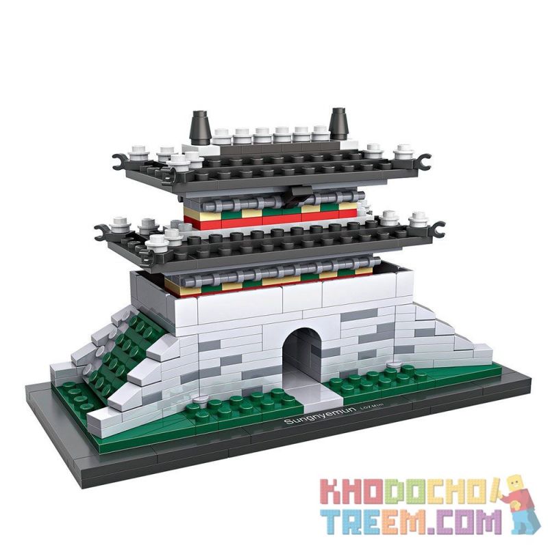 LOZ 1009 Xếp hình kiểu Nanoblock ARCHITECTURE Sungnyemun Gate Cổng Sungnyemun 325 khối