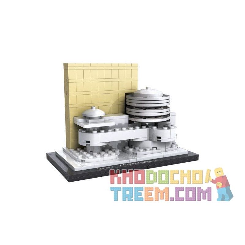 LOZ 1005 Xếp hình kiểu Nanoblock ARCHITECTURE Guggenheim Museum Bảo Tàng Guggenheim 219 khối