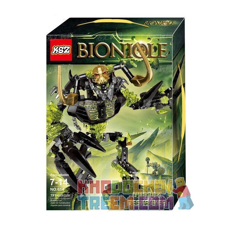 NOT Lego UMARAK THE DESTROYER 71316 XSZ KSZ 614 xếp lắp ráp ghép mô hình KẺ PHÁ HỦY UMARAK DIỆT Bionicle Anh Hùng Toa 191 khối