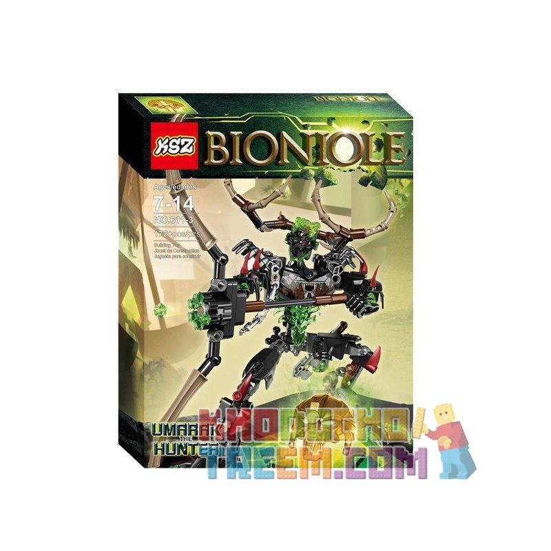 NOT Lego UMARAK THE HUNTER 71310 XSZ KSZ 611-3 612-2 xếp lắp ráp ghép mô hình THỢ SĂN UMARAK BẮN CUNG ĐỘC HUNTER LÀ MỘT LỜI NHẮC NHỞ Bionicle Anh Hùng Toa 172 khối