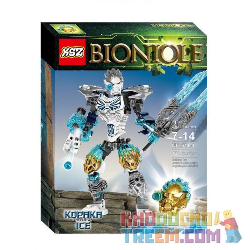 NOT Lego KOPAKA AND MELUM - UNITY SET 71311 XSZ KSZ 611-4 612-1 609-6 xếp lắp ráp ghép mô hình KOPAKA AND MELUM BẤT KHẢ CHIẾN BẠI VÀ - BỘ UNITY Bionicle Anh Hùng Toa 171 khối