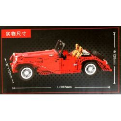 Winner 7062 non  Ô TÔ 4 BÁNH tỷ lệ 1:10 bộ đồ chơi xếp lắp ráp ghép mô hình  THE RED CONVERTIBLE CAR Kỹ Thuật Công Nghệ Cao Mô Hình Phương Tiện 1141 khối