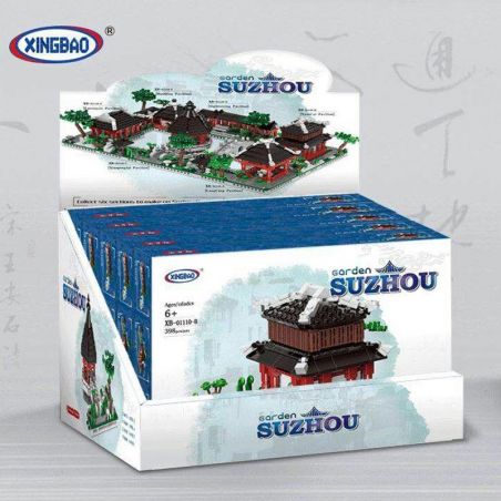 XINGBAO XB-01110 01110 XB01110 non  NHÀ VƯỜN CỔ Ở TÔ CHÂU bộ đồ chơi xếp lắp ráp ghép mô hình Mini Modular GARDEN SUZHOU Đường Phố Thu Nhỏ 2479 khối