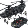 QUNLONG QL0108 0108 Xếp hình kiểu  MILITARY ARMY The Military Medium-sized Transport Helicopter Trực Thăng Vận Tải Quân Sự 1351 khối