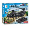 QUNLONG QL0108 0108 Xếp hình kiểu  MILITARY ARMY The Military Medium-sized Transport Helicopter Trực Thăng Vận Tải Quân Sự 1351 khối