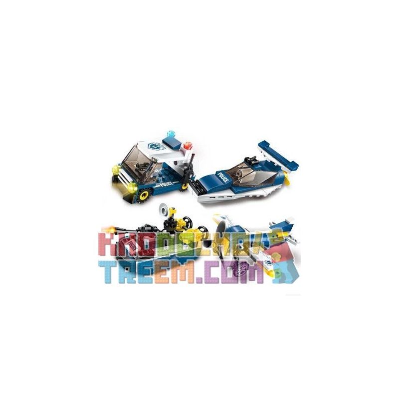 Enlighten 1801 Qman 1801 non  MÁY BAY TRỰC THĂNG VŨ BÃO 8 TRONG 1 bộ đồ chơi xếp lắp ráp ghép mô hình Transformers COMBAT ZONES SERIES Robot Đại Chiến Người Máy Biến Hình 381 khối