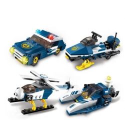 Enlighten 1801 Qman 1801 non  MÁY BAY TRỰC THĂNG VŨ BÃO 8 TRONG 1 bộ đồ chơi xếp lắp ráp ghép mô hình Transformers COMBAT ZONES SERIES Robot Đại Chiến Người Máy Biến Hình 381 khối