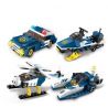 Enlighten 1801 Qman 1801 non  MÁY BAY TRỰC THĂNG VŨ BÃO 8 TRONG 1 bộ đồ chơi xếp lắp ráp ghép mô hình Transformers COMBAT ZONES SERIES Robot Đại Chiến Người Máy Biến Hình 381 khối