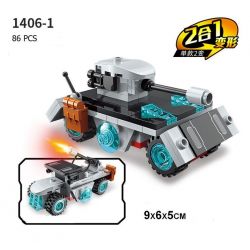 Enlighten 1406 Qman 1406 non  TÀU SÂN BAY 8 TRONG 1 bộ đồ chơi xếp lắp ráp ghép mô hình Transformers COMBAT ZONES SERIES 航母战舰 Robot Đại Chiến Người Máy Biến Hình 643 khối