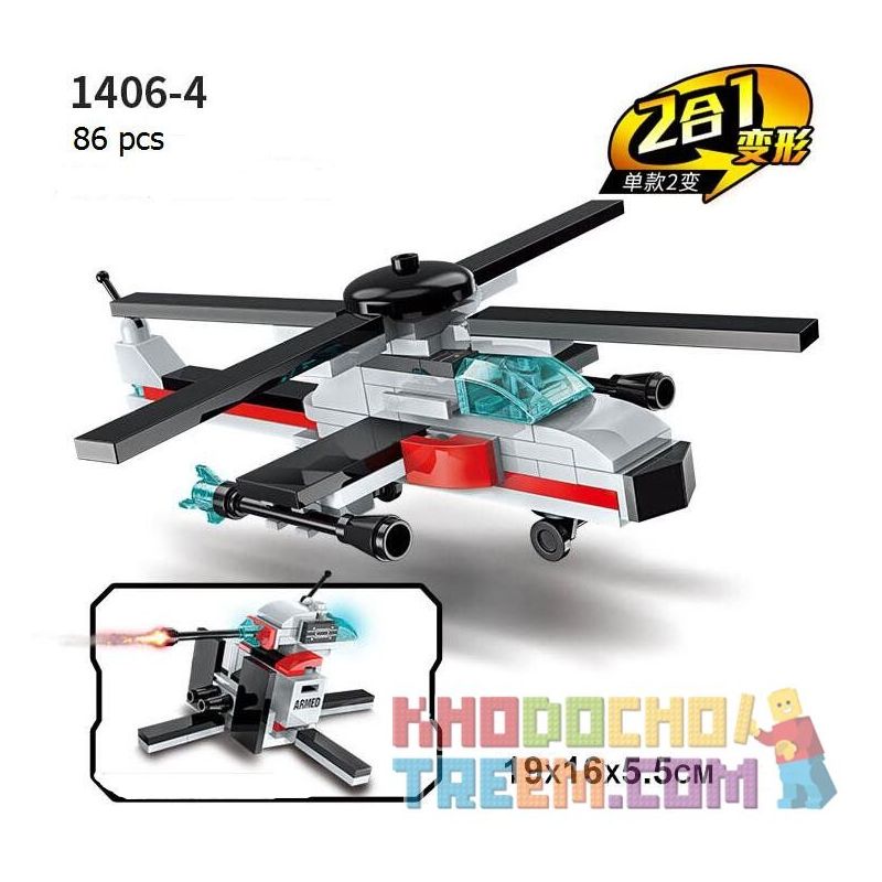 Enlighten 1406 Qman 1406 non  TÀU SÂN BAY 8 TRONG 1 bộ đồ chơi xếp lắp ráp ghép mô hình Transformers COMBAT ZONES SERIES 航母战舰 Robot Đại Chiến Người Máy Biến Hình 643 khối