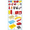 HYSTOYS HONGYUANSHENG AOLEDUOTOYS GM-5022 5022 GM5022 Xếp hình kiểu    Fire Excerters Trạm Cứu Hỏa Có Bàn 42 khối