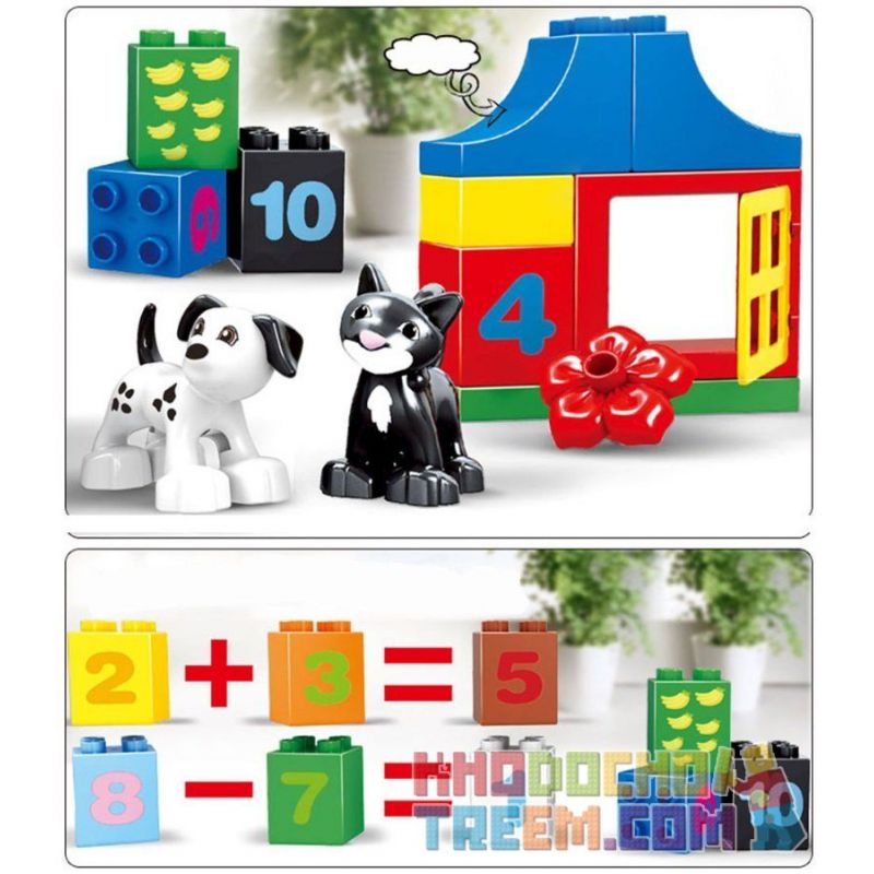 HYSTOYS HONGYUANSHENG AOLEDUOTOYS GM-5033 5033 GM5033 Xếp hình kiểu    Learning Paradise Thiên đường Học Tập 47 khối