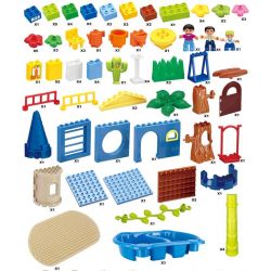 HYSTOYS HONGYUANSHENG AOLEDUOTOYS GM-5020 5020 GM5020 Xếp hình kiểu    Happy Family Ngôi Nhà Vui Vẻ Có Bàn 99 khối