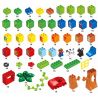 HYSTOYS HONGYUANSHENG AOLEDUOTOYS GM-5009 5009 GM5009 Xếp hình kiểu    Learning Alphabet Học Bảng Chữ Cái 108 khối