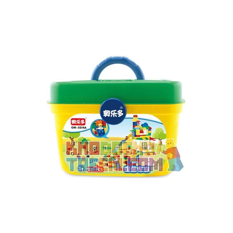 HYSTOYS HONGYUANSHENG AOLEDUOTOYS GM-5014A 5014A GM5014A Xếp hình kiểu    Learning Paradise Xếp Hình Tổng Hợp Hộp Nhựa 221 khối