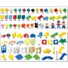 HYSTOYS HONGYUANSHENG AOLEDUOTOYS GM-5014A 5014A GM5014A Xếp hình kiểu    Learning Paradise Xếp Hình Tổng Hợp Hộp Nhựa 221 khối