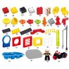 HYSTOYS HONGYUANSHENG AOLEDUOTOYS HG-1402 1402 HG1402 Xếp hình kiểu    Fire Story Câu Chuyện Cứu Hỏa Có Bàn 107 khối