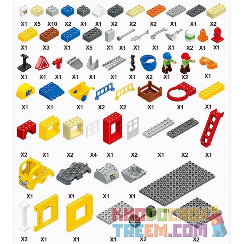 HUIMEI STAR CITY XING DOU CHENG HM073 Xếp hình kiểu    Construction Engineering Team Đội Thợ Xây Nhà 102 khối