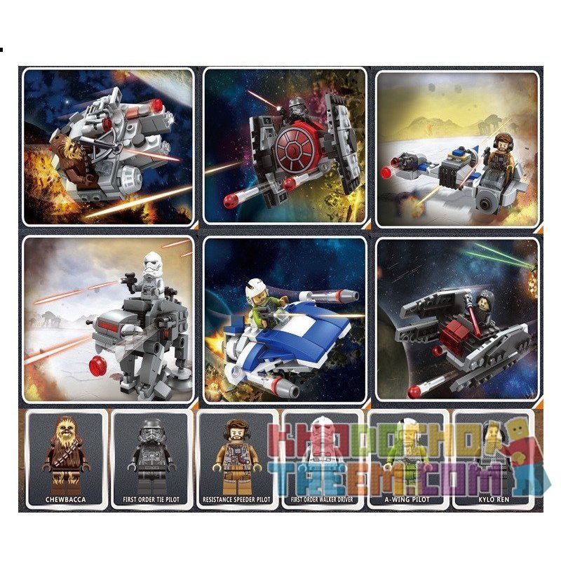 SHENG YUAN SY 1005 SY1005 1005 Xếp hình kiểu Lego STAR WARS Millennium Titanium Fighter Máy Bay Chiến đấu Thiên Niên Kỷ Titanium gồm 2 hộp nhỏ 649 khối