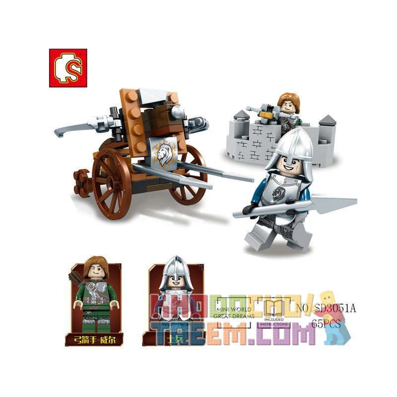 SEMBO SD3051 3051 Xếp hình kiểu  CHRONICLES OF THE GHOSTLY TRIBE Ghost Tribal Series Tuyển Tập Bộ Lạc Ma Quái 283 khối