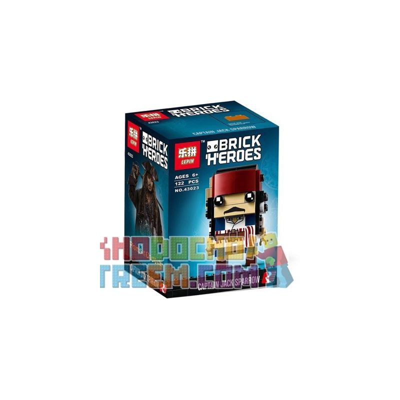 NOT Lego CAPTAIN JACK SPARROW ARMANDO SALAZAR 41594 Bela Lari 10770 10771 LELE 39071-2 39071-1 LEPIN 43024 43023 LOZ 1715 xếp lắp ráp ghép mô hình THUYỀN TRƯỞNG SALAZAR JACK SPARROW ARMANDO Brickheadz Nhân Vật Đầu To 118 khối