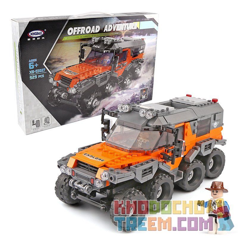 XINGBAO XB-03027 03027 XB03027 non  XE ĐỊA HÌNH bộ đồ chơi xếp lắp ráp ghép mô hình Offroad Adventure SUPER OFFROAD ADVENTURE Đua Địa Hình 529 khối