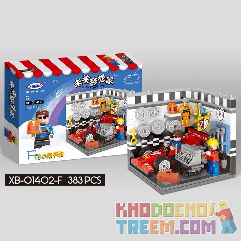 XINGBAO XB-01402 01402 XB01402 non  6 CĂN PHÒNG LÀM VIỆC bộ đồ chơi xếp lắp ráp ghép mô hình Creator FUTURE DREAMERS Sáng Tạo 2180 khối