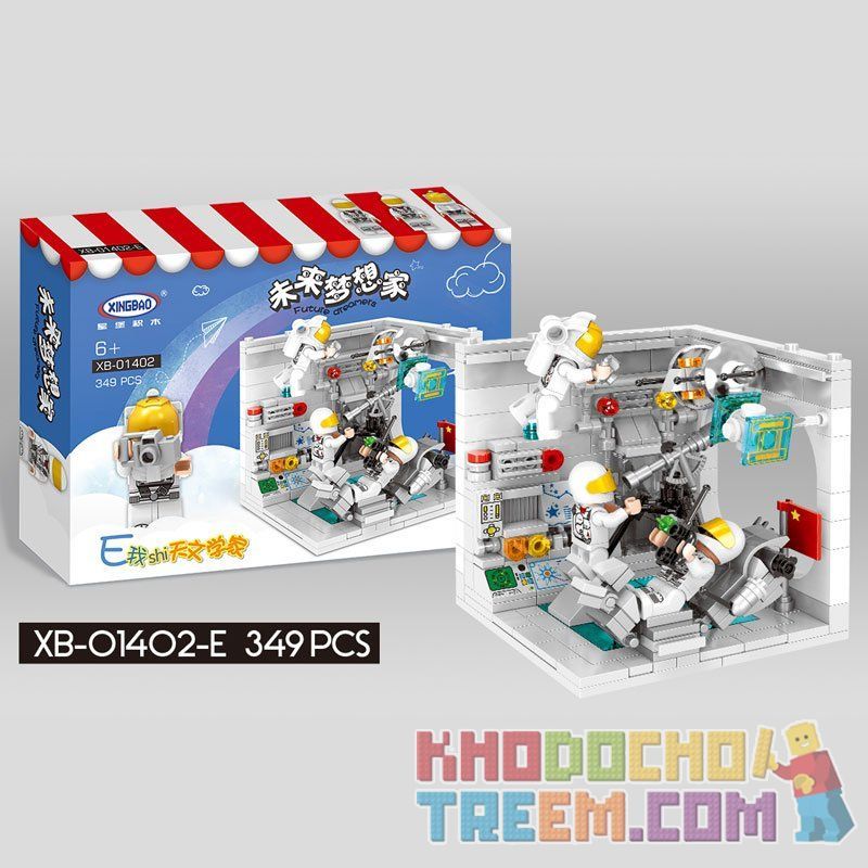 XINGBAO XB-01402 01402 XB01402 non  6 CĂN PHÒNG LÀM VIỆC bộ đồ chơi xếp lắp ráp ghép mô hình Creator FUTURE DREAMERS Sáng Tạo 2180 khối