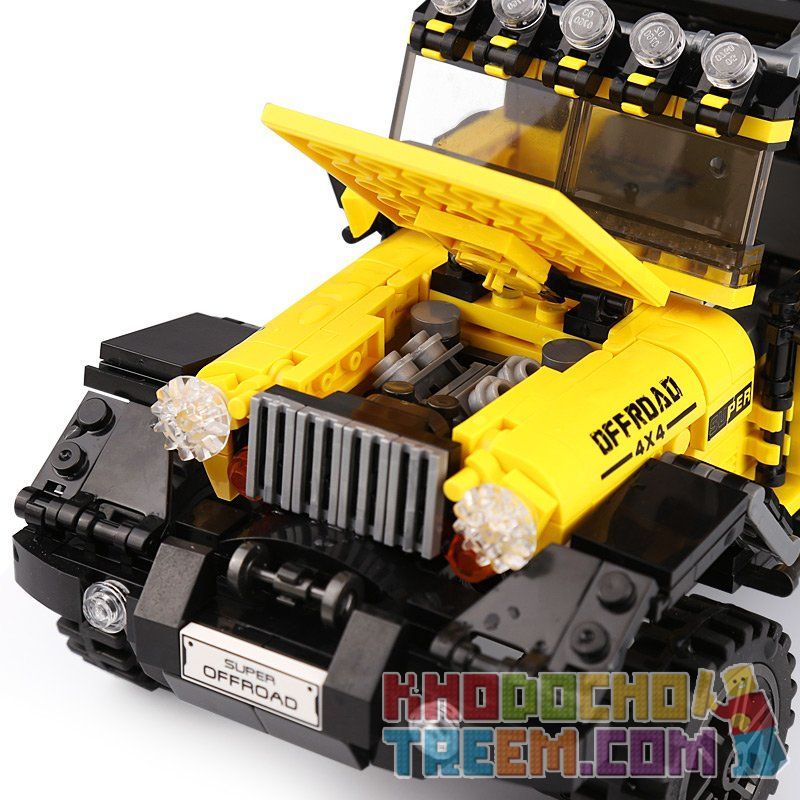 XINGBAO XB-03024 03024 XB03024 non  SIÊU XE ĐỊA HÌNH JEEP bộ đồ chơi xếp lắp ráp ghép mô hình Offroad Adventure SUPER OFFROAD ADVENTURE Đua Địa Hình 610 khối