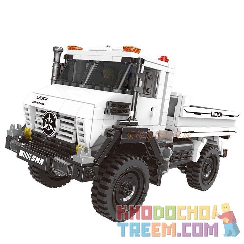 XINGBAO XB-03026 03026 XB03026 non  XE VƯỢT ĐỊA HÌNH TRUCK2 MÀU VÀNG TRẮNG bộ đồ chơi xếp lắp ráp ghép mô hình Offroad Adventure SUPER OFFROAD ADVENTURE Đua Địa Hình 529 khối