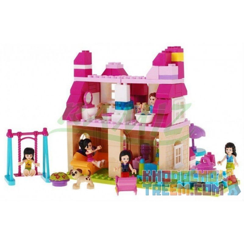 JUN DA LONG TOYS JDLT 5229A Xếp hình kiểu    Pretty Girls' House Ngôi Nhà Của Các Cô Gái 146 khối JUN DA LONG TOYS JDLT 5229A Xếp hình kiểu    Pretty Girls' House Ngôi Nhà Của Các Cô Gái 146 khối
