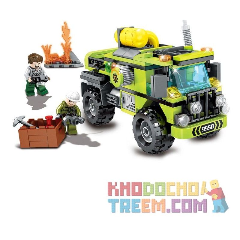 SEMBO SD9550 9550 non Lego XE TẢI CỨU HỘ bộ đồ chơi xếp lắp ráp ghép mô hình Rescue Team Đội Cứu Hộ 242 khối