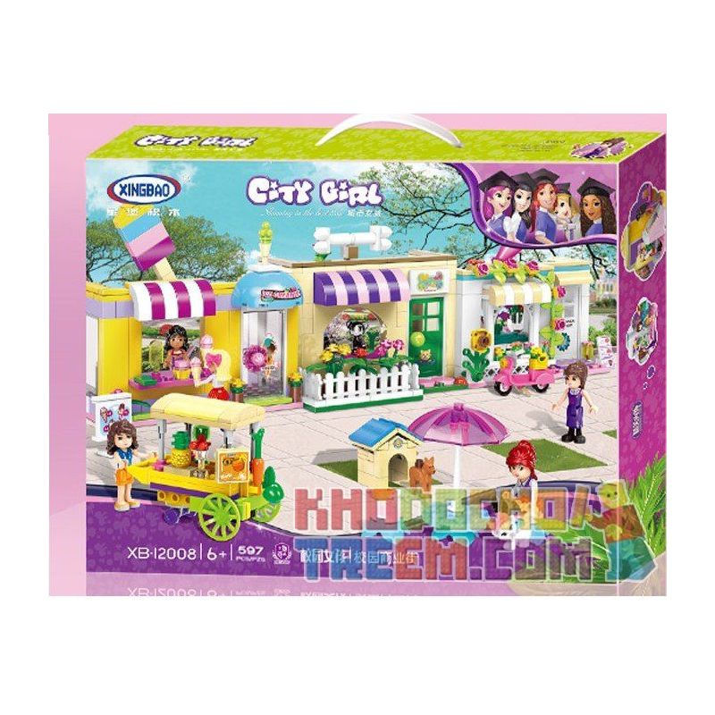 XINGBAO XB-12008 12008 XB12008 non  KHUÔN VIÊN THƯƠNG MẠI CỦA CÁC CÔ GÁI VUI NHỘN bộ đồ chơi xếp lắp ráp ghép mô hình City Girl CITYGIRL HAPPY TIME STREET Thành Phố Con Gái 597 khối XINGBAO XB-12008 12008 XB12008 non  KHUÔN VIÊN THƯƠNG MẠI CỦA CÁC CÔ GÁI VUI NHỘN bộ đồ chơi xếp lắp ráp ghép mô hình City Girl CITYGIRL HAPPY TIME STREET Thành Phố Con Gái 597 khối
