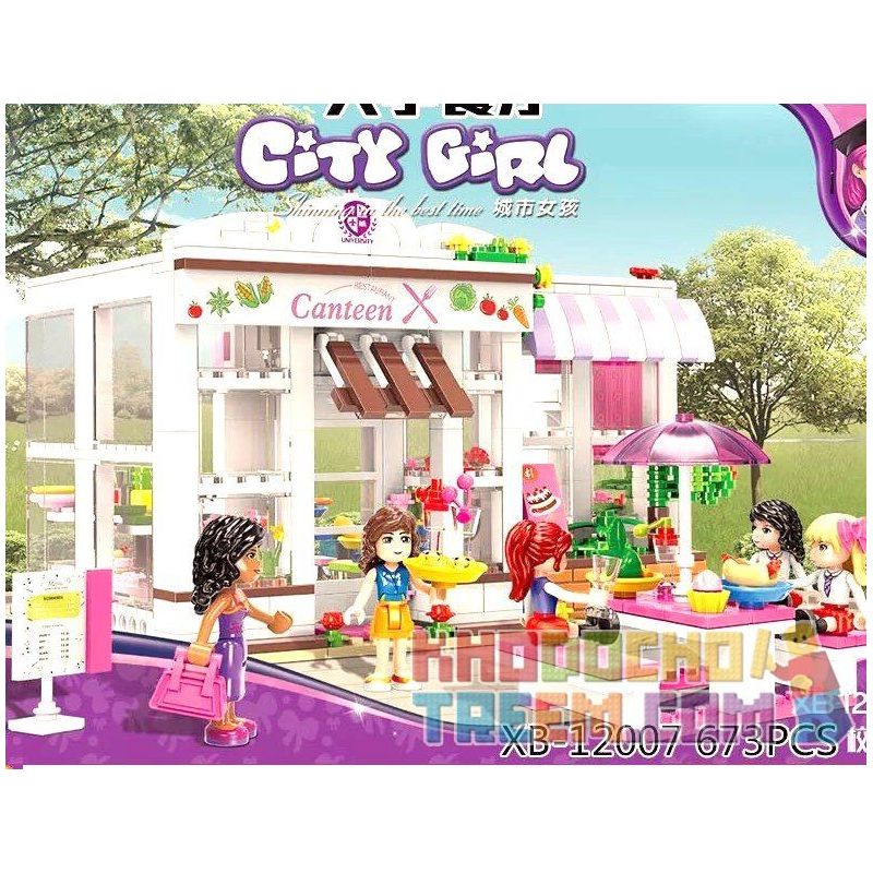 XINGBAO XB-12007 12007 XB12007 non  CĂNG TIN CỦA KÝ TÚC XÁ bộ đồ chơi xếp lắp ráp ghép mô hình City Girl CITYGIRL HAPPY CATEEN Thành Phố Con Gái 673 khối XINGBAO XB-12007 12007 XB12007 non  CĂNG TIN CỦA KÝ TÚC XÁ bộ đồ chơi xếp lắp ráp ghép mô hình City Girl CITYGIRL HAPPY CATEEN Thành Phố Con Gái 673 khối