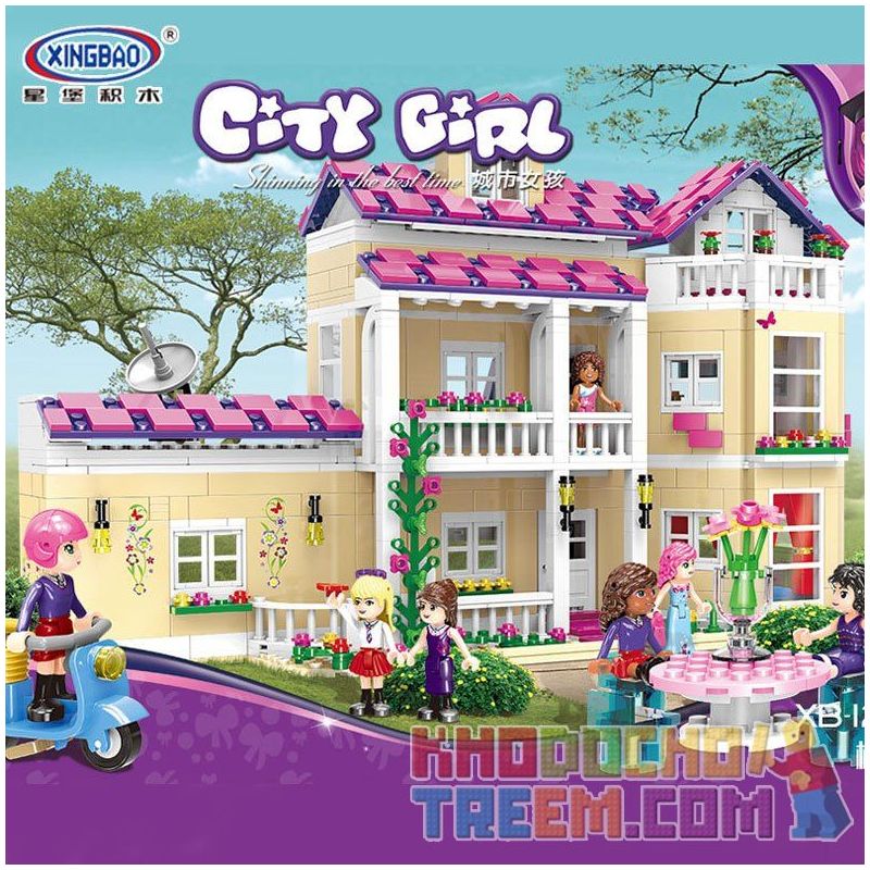 XINGBAO XB-12006 12006 XB12006 non  KÝ TÚC XÁ VUI NHỘN bộ đồ chơi xếp lắp ráp ghép mô hình City Girl CITYGIRL JOY DORM Thành Phố Con Gái 1334 khối XINGBAO XB-12006 12006 XB12006 non  KÝ TÚC XÁ VUI NHỘN bộ đồ chơi xếp lắp ráp ghép mô hình City Girl CITYGIRL JOY DORM Thành Phố Con Gái 1334 khối