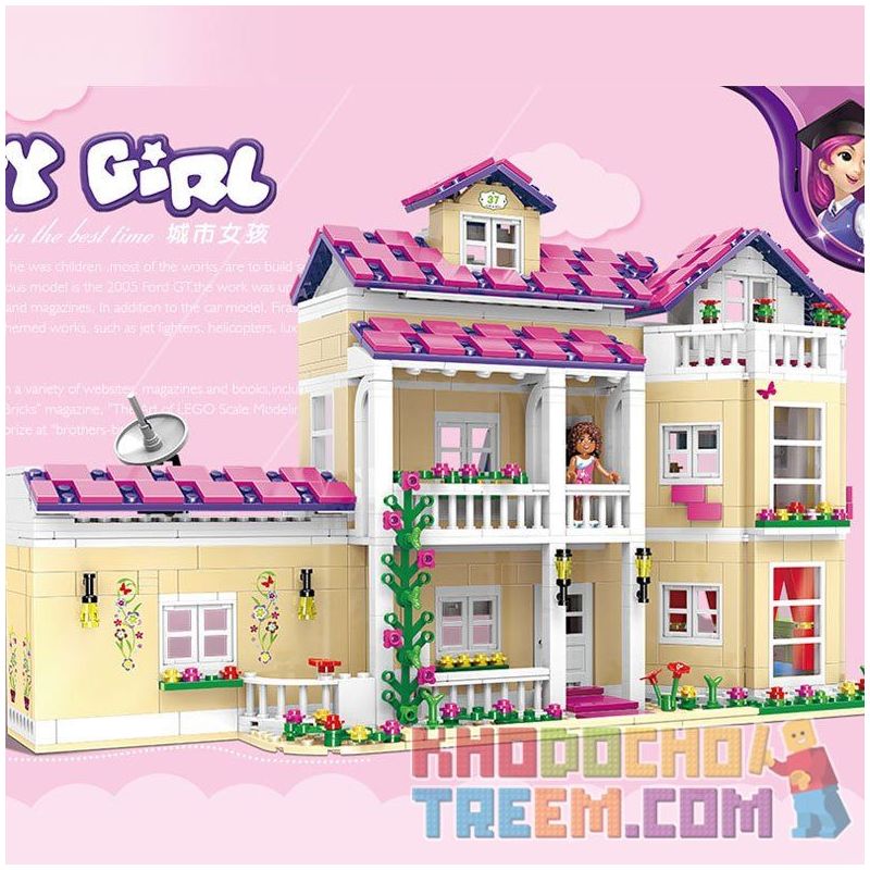 XINGBAO XB-12006 12006 XB12006 non  KÝ TÚC XÁ VUI NHỘN bộ đồ chơi xếp lắp ráp ghép mô hình City Girl CITYGIRL JOY DORM Thành Phố Con Gái 1334 khối XINGBAO XB-12006 12006 XB12006 non  KÝ TÚC XÁ VUI NHỘN bộ đồ chơi xếp lắp ráp ghép mô hình City Girl CITYGIRL JOY DORM Thành Phố Con Gái 1334 khối