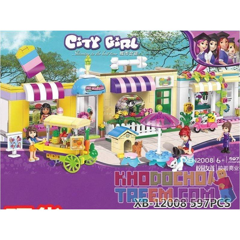 XINGBAO XB-12008 12008 XB12008 non  KHUÔN VIÊN THƯƠNG MẠI CỦA CÁC CÔ GÁI VUI NHỘN bộ đồ chơi xếp lắp ráp ghép mô hình City Girl CITYGIRL HAPPY TIME STREET Thành Phố Con Gái 597 khối XINGBAO XB-12008 12008 XB12008 non  KHUÔN VIÊN THƯƠNG MẠI CỦA CÁC CÔ GÁI VUI NHỘN bộ đồ chơi xếp lắp ráp ghép mô hình City Girl CITYGIRL HAPPY TIME STREET Thành Phố Con Gái 597 khối