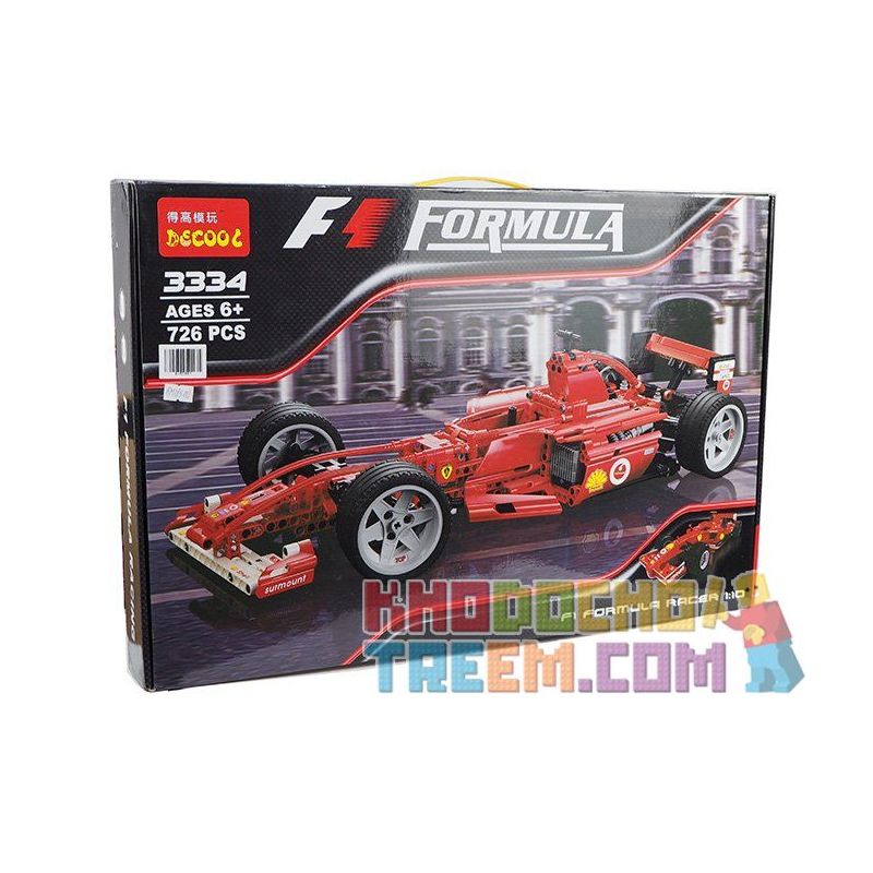 NOT Lego RACERS 8386 Ferrari F1 Racer 1:10, Decool 3334 Jisi 3334 YILE 005 Xếp hình Xe đua công thức 1 tỉ lệ 1:10 738 khối NOT Lego RACERS 8386 Ferrari F1 Racer 1:10, Decool 3334 Jisi 3334 YILE 005 Xếp hình Xe đua công thức 1 tỉ lệ 1:10 738 khối