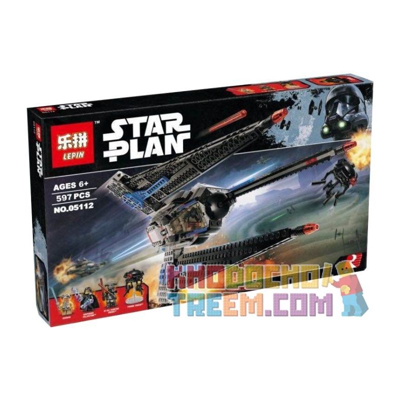 NOT Lego TRACKER I 75185 LEPIN 05112 xếp lắp ráp ghép mô hình PHI THUYỀN KẺ THEO DÕI NGƯỜI TÔI Star Wars Chiến Tranh Giữa Các Vì Sao 557 khối