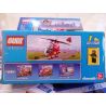 GUDI 9206 non  TRỰC THĂNG CỨU HỎA bộ đồ chơi xếp lắp ráp ghép mô hình Fire Rescure FIREMAN FIREFIGHTING HELICOPTER 91 khối