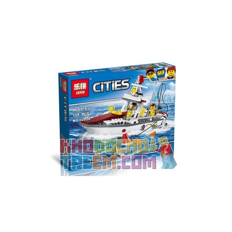 NOT Lego FISHING BOAT 60147 Bela Lari 10646 LEPIN 02028 xếp lắp ráp ghép mô hình THUYỀN CÂU CÁ TÀU ĐÁNH City Thành Phố 144 khối