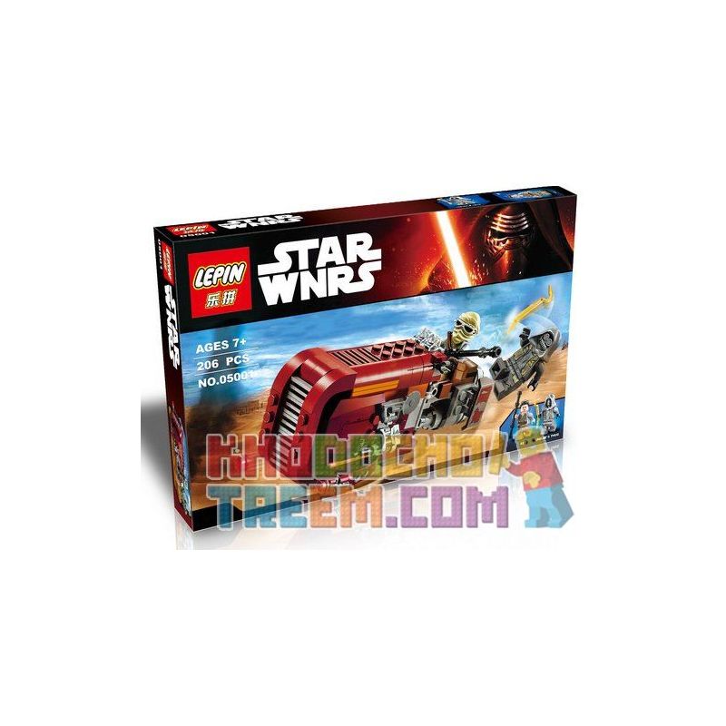 NOT Lego REY'S SPEEDER 75099 LEPIN 05001 xếp lắp ráp ghép mô hình MÔ TÔ BAY CÁ NHÂN NGƯỜI TĂNG TỐC CỦA REY Star Wars Chiến Tranh Giữa Các Vì Sao 193 khối