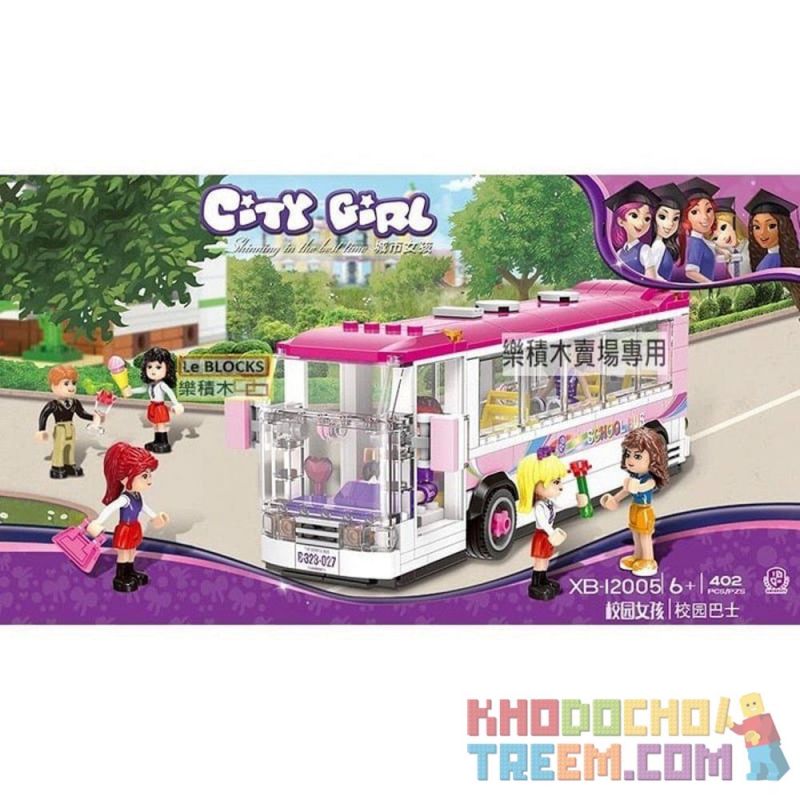 XINGBAO XB-12005 12005 XB12005 non  XẾP HÌNH CÁC CÔ GÁI VÀ CHIẾC XE BUS TẠI TRƯỜNG HỌC CAMPUS bộ đồ chơi xếp lắp ráp ghép mô hình City Girl CITYGIRL HAPPY BUS Thành Phố Con Gái 402 khối XINGBAO XB-12005 12005 XB12005 non  XẾP HÌNH CÁC CÔ GÁI VÀ CHIẾC XE BUS TẠI TRƯỜNG HỌC CAMPUS bộ đồ chơi xếp lắp ráp ghép mô hình City Girl CITYGIRL HAPPY BUS Thành Phố Con Gái 402 khối