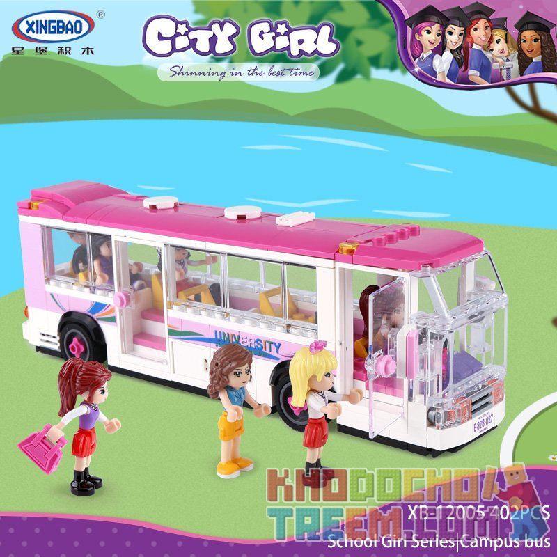XINGBAO XB-12005 12005 XB12005 non  XẾP HÌNH CÁC CÔ GÁI VÀ CHIẾC XE BUS TẠI TRƯỜNG HỌC CAMPUS bộ đồ chơi xếp lắp ráp ghép mô hình City Girl CITYGIRL HAPPY BUS Thành Phố Con Gái 402 khối XINGBAO XB-12005 12005 XB12005 non  XẾP HÌNH CÁC CÔ GÁI VÀ CHIẾC XE BUS TẠI TRƯỜNG HỌC CAMPUS bộ đồ chơi xếp lắp ráp ghép mô hình City Girl CITYGIRL HAPPY BUS Thành Phố Con Gái 402 khối