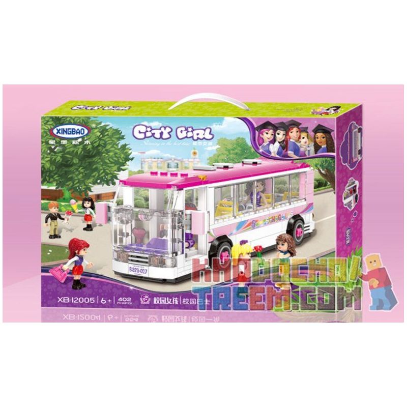XINGBAO XB-12005 12005 XB12005 non  XẾP HÌNH CÁC CÔ GÁI VÀ CHIẾC XE BUS TẠI TRƯỜNG HỌC CAMPUS bộ đồ chơi xếp lắp ráp ghép mô hình City Girl CITYGIRL HAPPY BUS Thành Phố Con Gái 402 khối XINGBAO XB-12005 12005 XB12005 non  XẾP HÌNH CÁC CÔ GÁI VÀ CHIẾC XE BUS TẠI TRƯỜNG HỌC CAMPUS bộ đồ chơi xếp lắp ráp ghép mô hình City Girl CITYGIRL HAPPY BUS Thành Phố Con Gái 402 khối